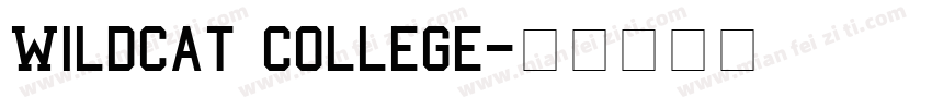 Wildcat College字体转换